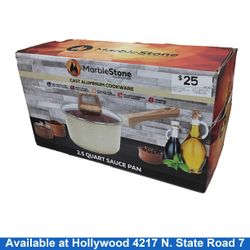 Marble Stone 2.5 Sauce Pan Beige / Tan Small Kitchen Appliance
