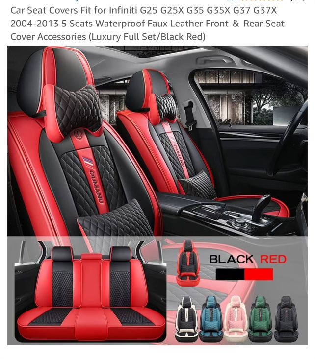 Custom Fit Luxury Xpe Leather Car Floor Mats For infinity G25,G35, G37 2 Door Coupe