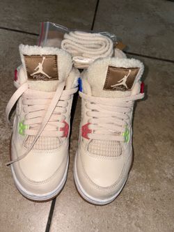 Air Jordan 4 GS Size 5Y – Sail/White
