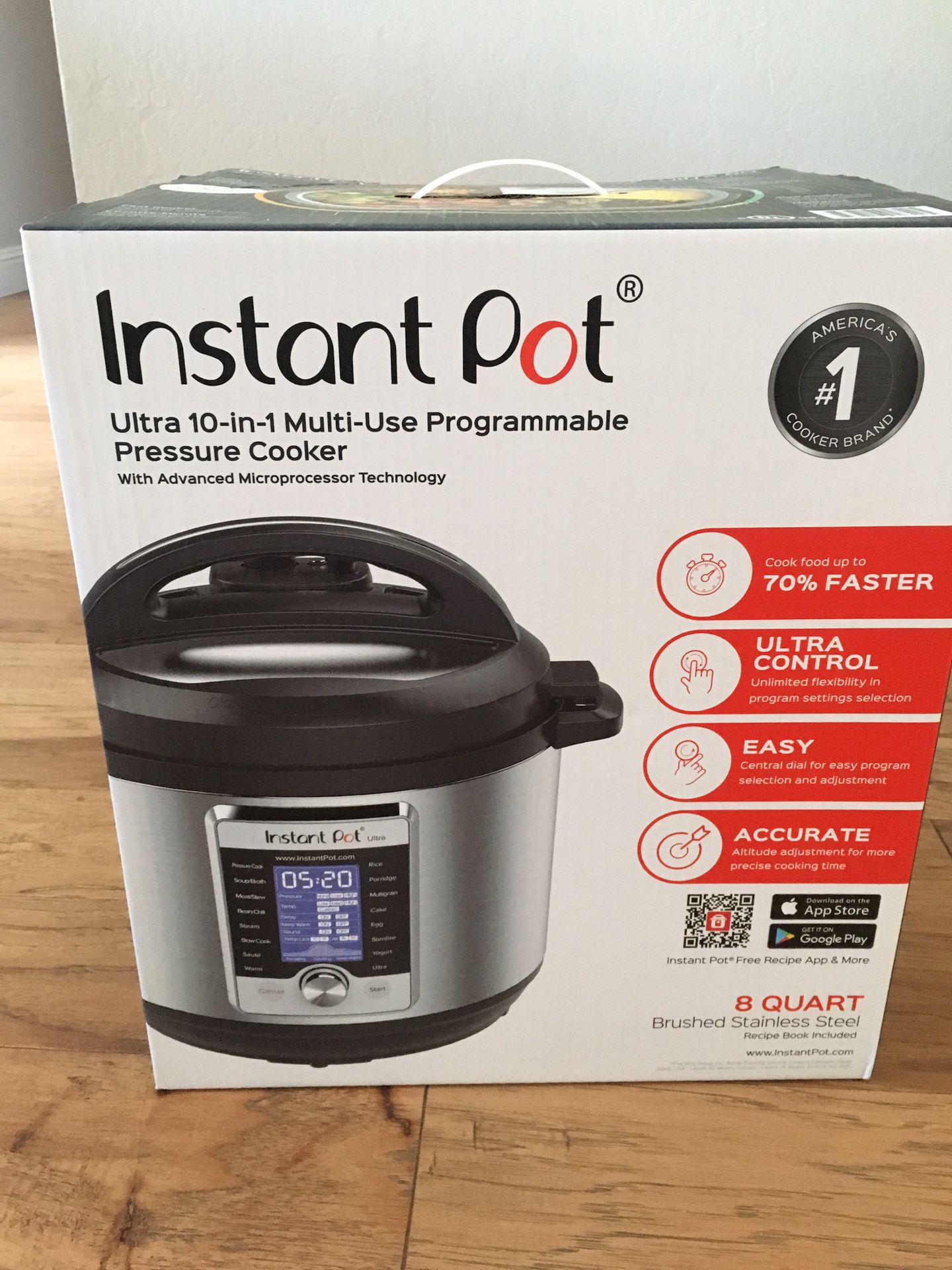 Instant Pot Ultra 8qt for sale, $115 obo, brand new!