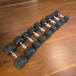 Various Hex Dumbells priced to sell!