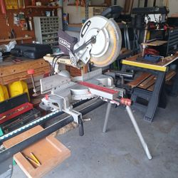 12 inch compound miter saw with ryobi stand