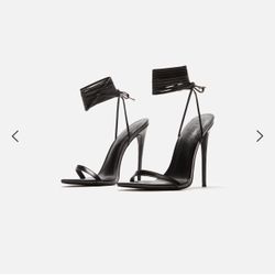 Femme LA London Lace-Up Heels