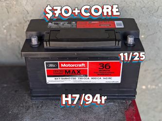 Car Battery Group Size 94r/H7