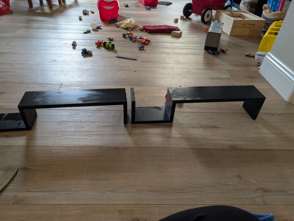 Black Floating Shelves (2)