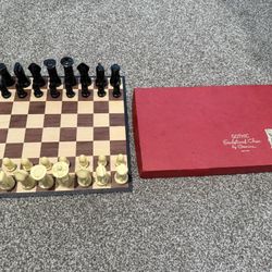 Vintage Gothic Sculptured Chess By: Ganine Made In USA