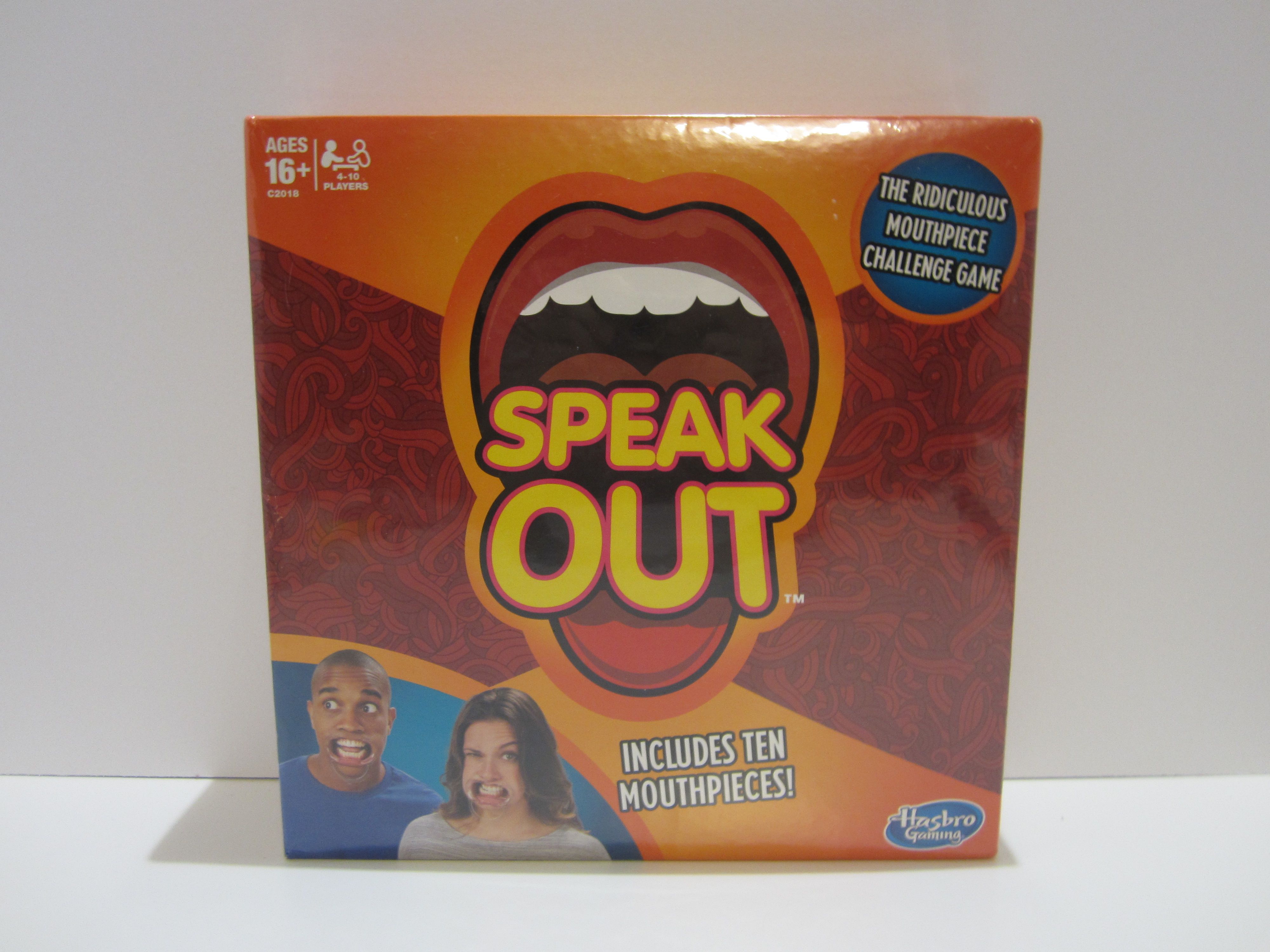 Speak Out Game includes 10 mouth pieces 200 double sided cards timer HASBRO NIB NEW in original wrap
