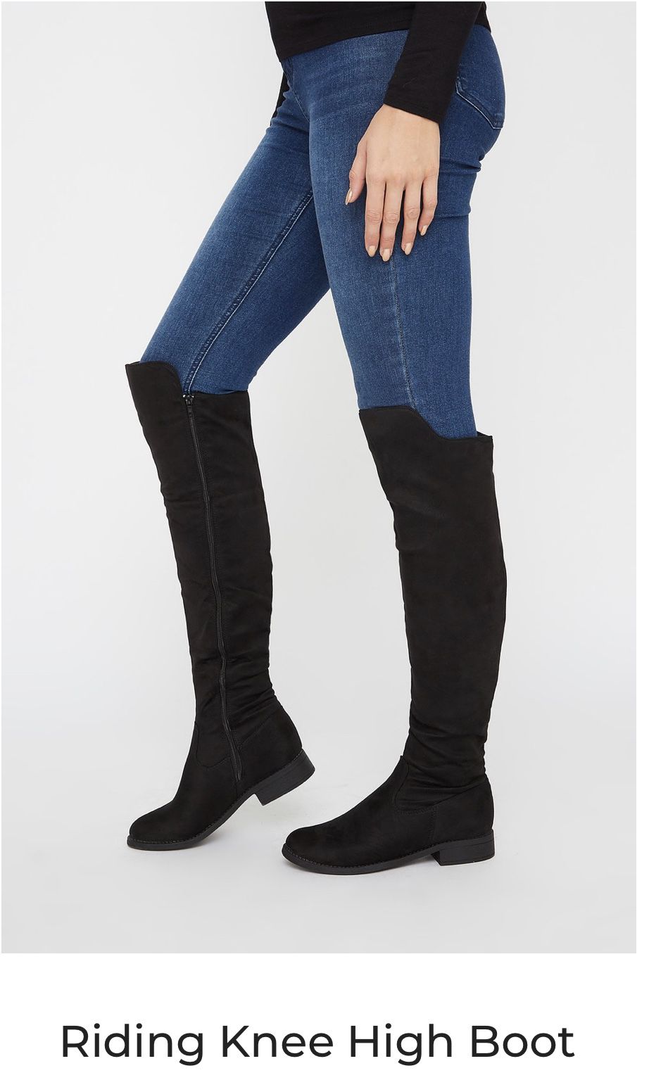 Knee high and thigh high boots