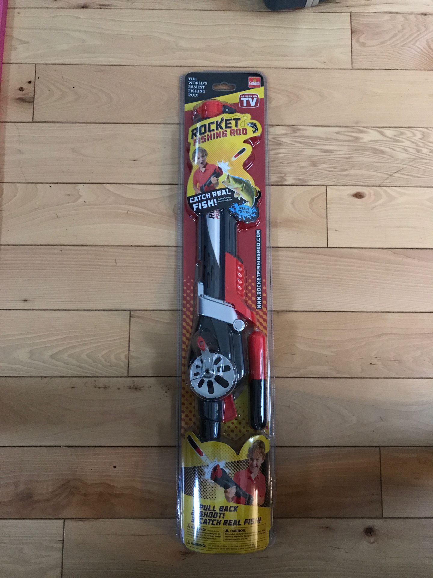 Brand new rocket fishing rod, ages 8+, retails for $65