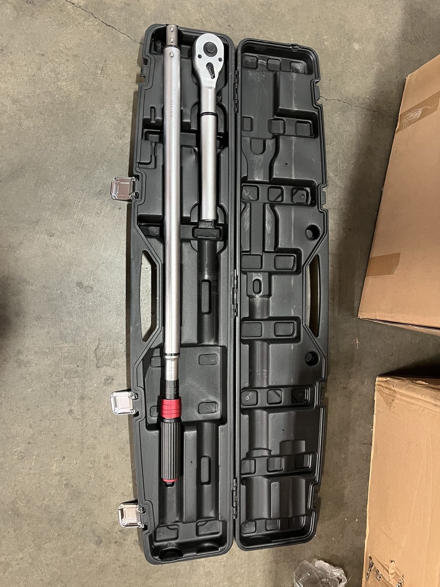 3/4 Inch 48-teeth torque wrench 100-600 ft lbs /135-815N.M,Split Beam, Longer 48'' Length, less effort for Off-road equipment,Truck,Motor homes & Dril