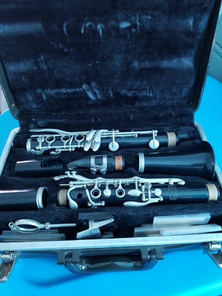 Clarinet With Hard Case and Music Stand