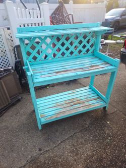 Price is firm.. very cute planting table