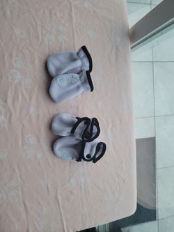 The North Face Baby Fleece Booties White/black