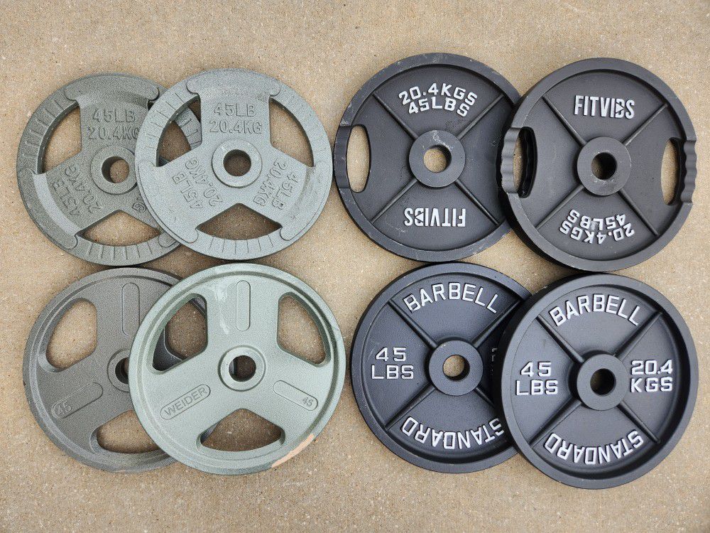 45lb Olympic Weight Plate Pairs