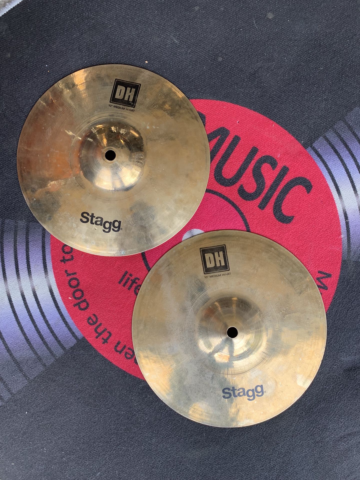RARE Stagg DH Series 10” Hi Hat Drum Cymbals Lists for $199