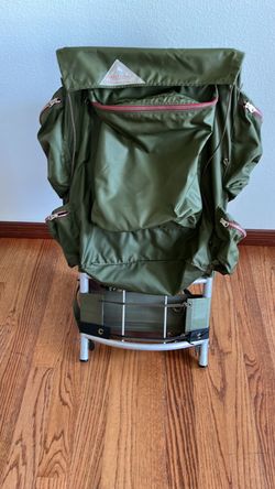 Kelty Pack Vintage Camping Backpack Cabin Wall Decor Army Green RL Style Prop