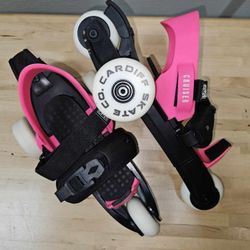 Cardiff Cruiser Adjustable Roller Skates Inline Fits Over Shoes sz Youth 12-6 Pink

BRAND NEW, OPEN BOX  Box is damaged

Cardiff Skate Co. Cruiser You