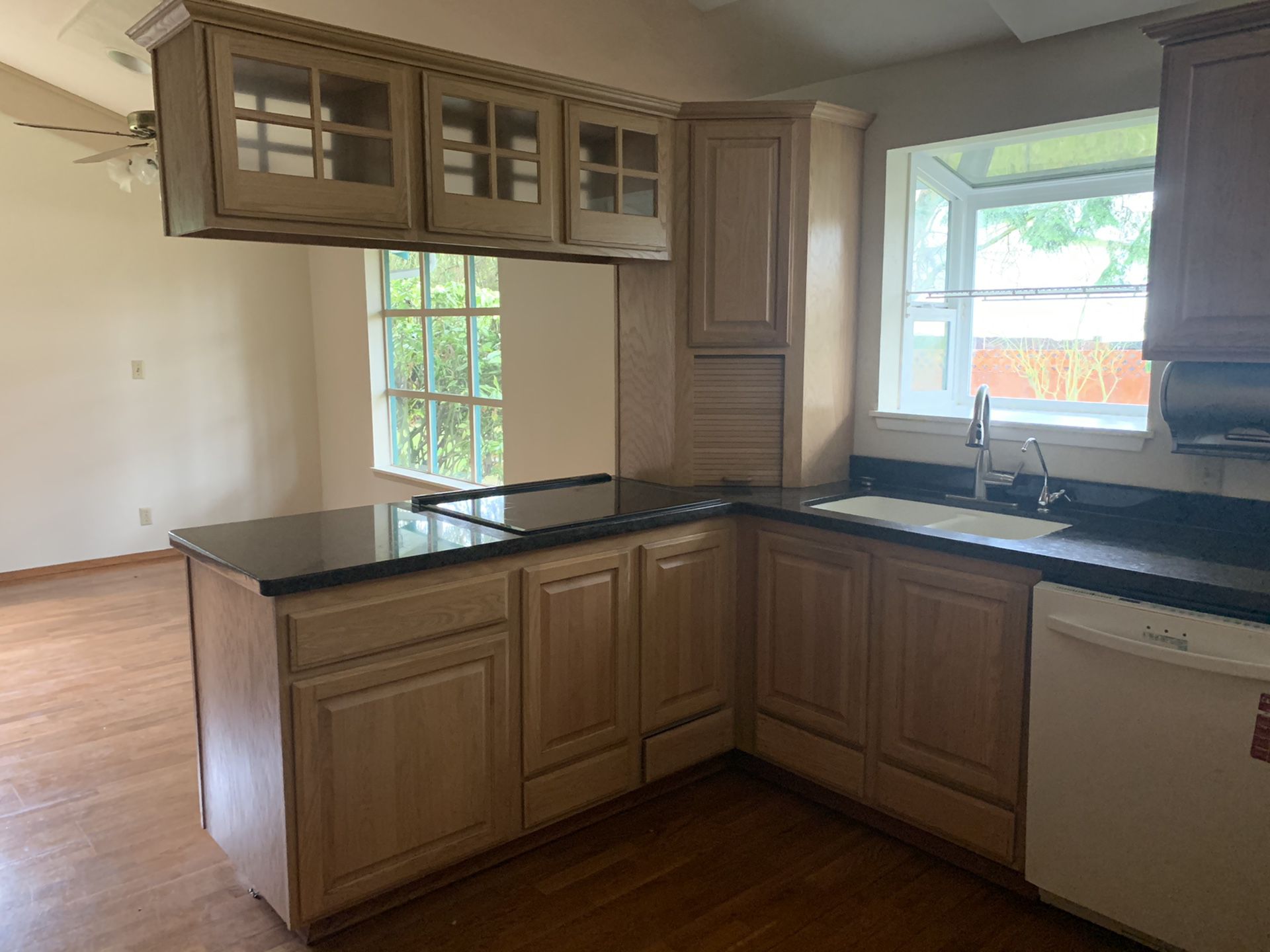Cabinets with appliances