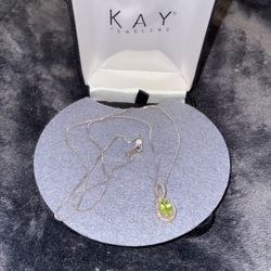 Kay Peridot Sterling Silver Necklace 