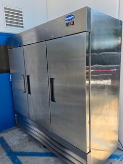 Chumart 3-Door Commercial Stainless Steel Refrigerator