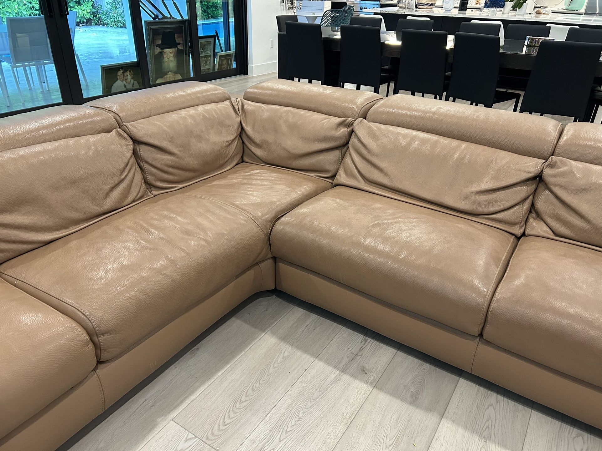 Leather Couch  Sectional