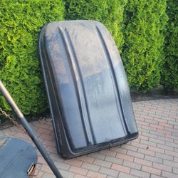 Cargo top carrier SPORT 20-SV by SEARS. Weight is 35 lbs. Capacity is 150 lbs and 20 cu. feet.  1 Small Crack On Side.