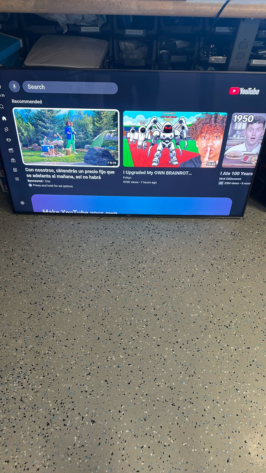 Sony 55” 4K smart TV