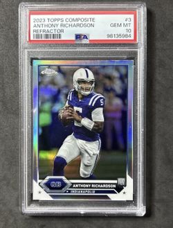 2023 Topps Composite Anthony Richardson Rookie Refractor PSA 10 RC Colts
