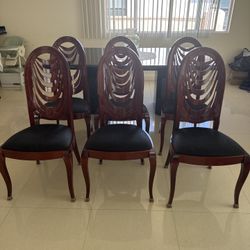 6 x Dining Table Chairs 