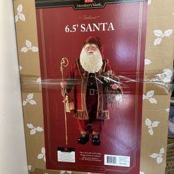 BRAND NEW IN BOX A LIFE SIZE SANTA CLAUSE 