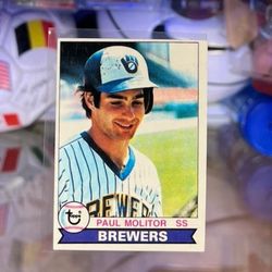 Paul Molitor 1979 Topps  Excellent Sharp edges!Brewers🍻