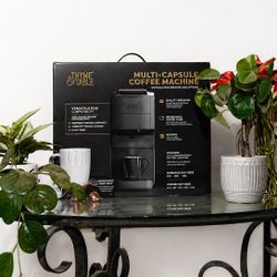 Thyme & Table Multi-Capsule Coffee Machine, High-Pressure, Black