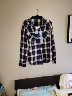 Men Blue Flannel