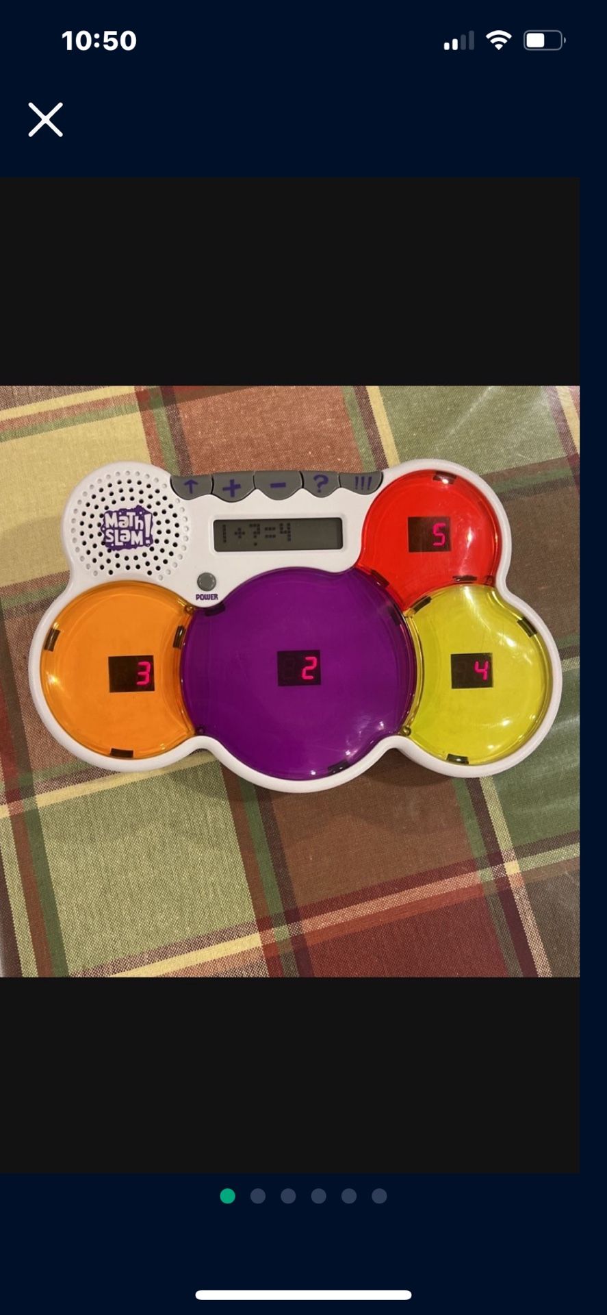 Kids Learning Math Slam Electronic Game