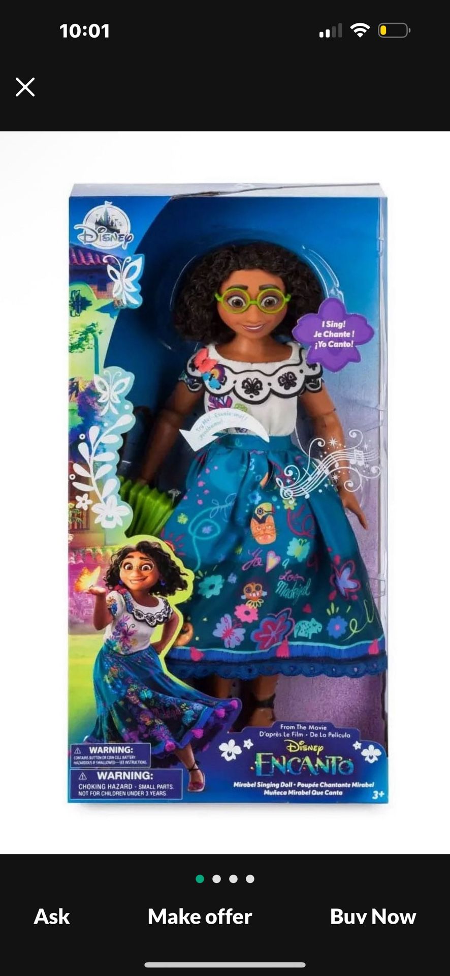 (Only $15 or 4 for $40. Retail= $29.98!) [Pickup in Upland] Disney Encanto Mirabel Singing Doll