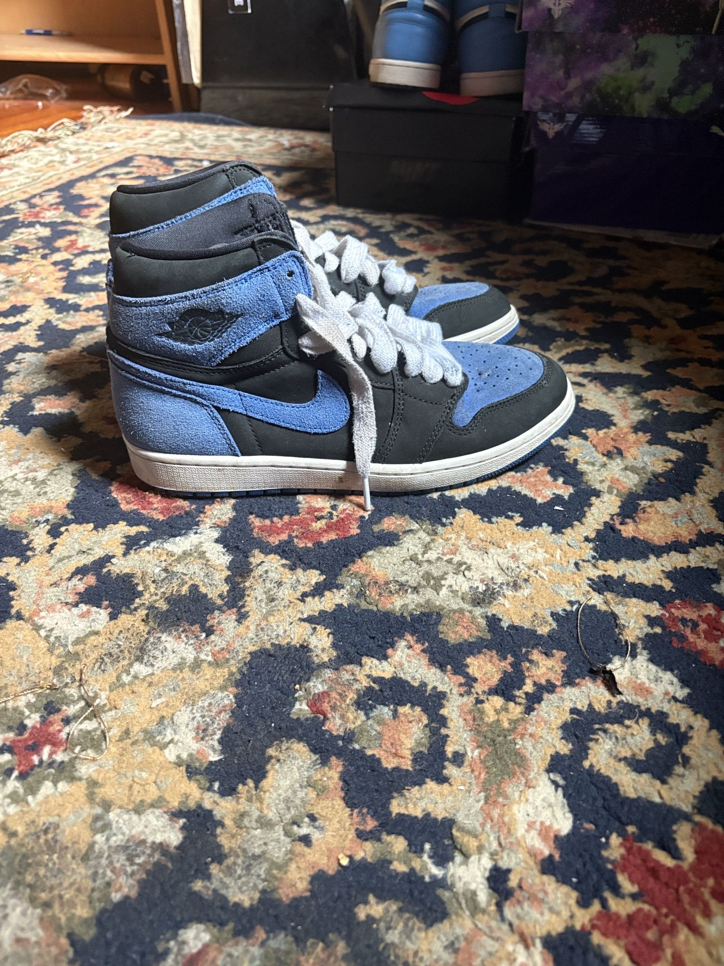 Jordan 1 Blue And Black High top