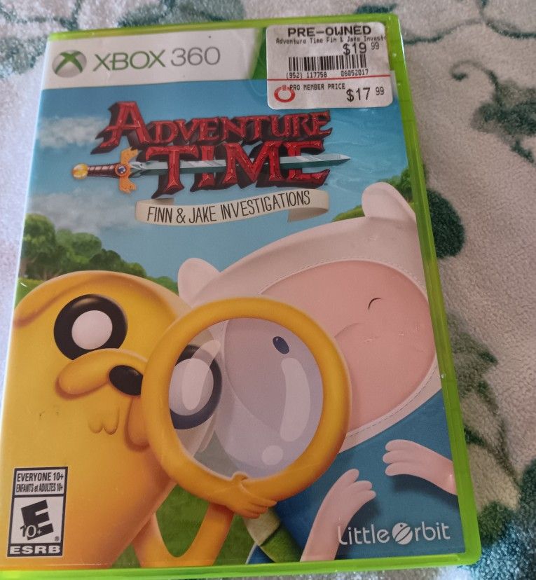 Xbox 360 Adventure Time Finn And Jake Investigations