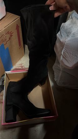 Long black boots