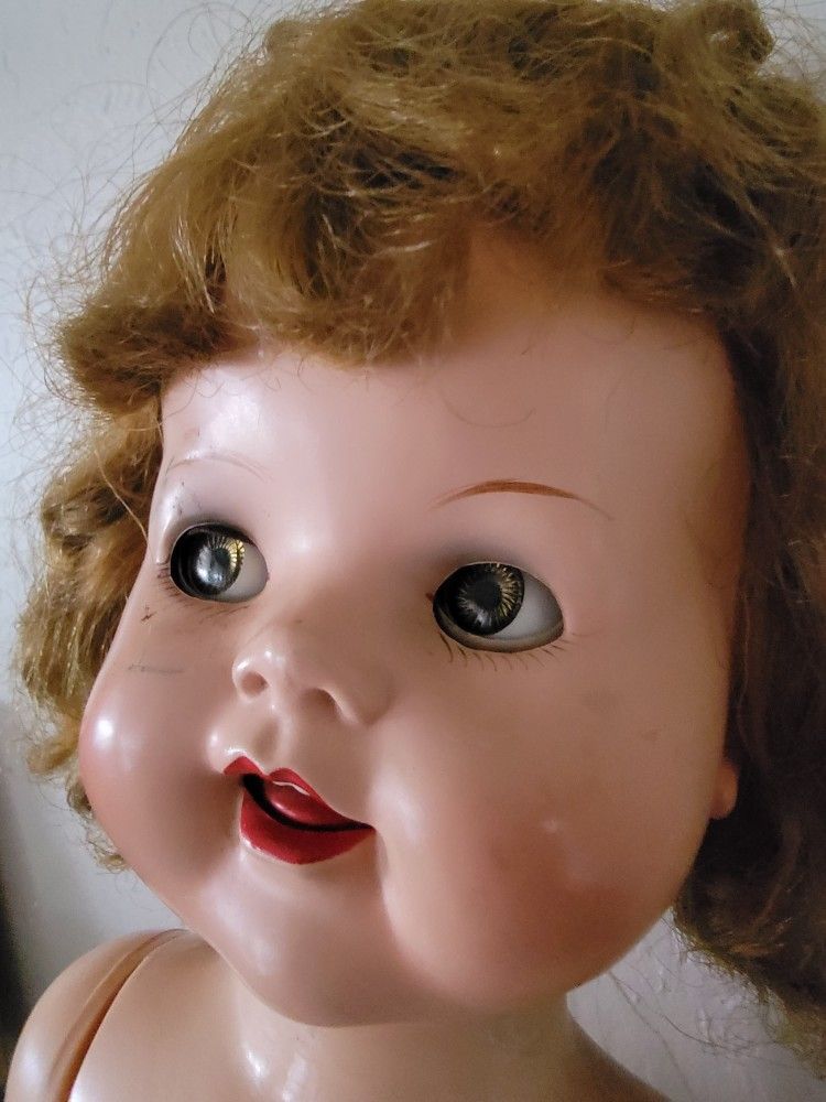 Antique 22" IDEAL DOLL Saucy Walker Doll