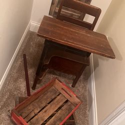 Antique Child’s School Desk