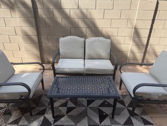 Beige Outdoor Patio Furniture Set