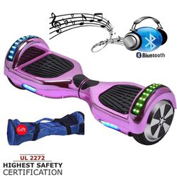 Chrome plated Bluetooth Hoverboard