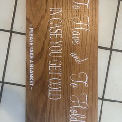Wooden Sign 