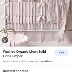 FREE RH Baby Organic Crib Bumper And Skirt for Sale in Tujunga