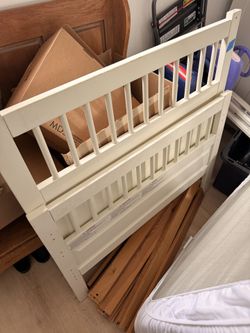Kids twin bed frame and mattress