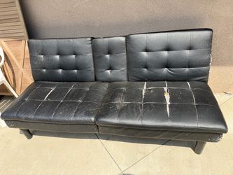 Leather bedsofa