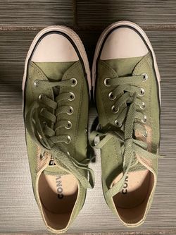 Converse Chuck Taylor All Star OX low-top sneakers in the Alligator Friend / Oat Milk