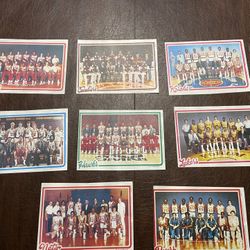 1980 Topps Basketball Pinups - Lot Of 8
