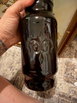 Amber Vintage jar