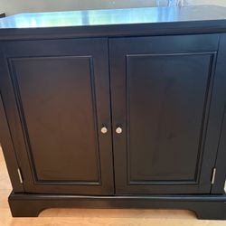 Black cabinet Desk With File Drawer